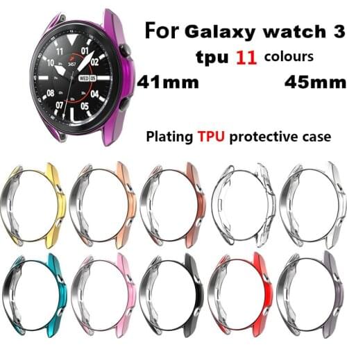 Protective Cover Case For Samsung Galaxy Watch 3 41/45mm Protector Bumper For Galaxy Watch3 Shell Case Smart Watch Accessories