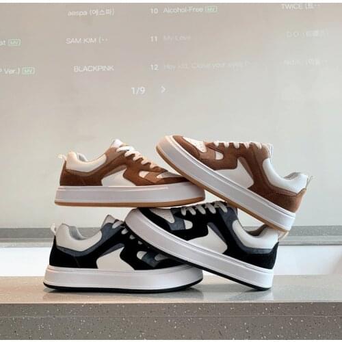 2021 Autumn Winter New Womens High-Top Sneakers No decoration Fashion Increased Womens Platform Casual Shoes Couple Sneakers