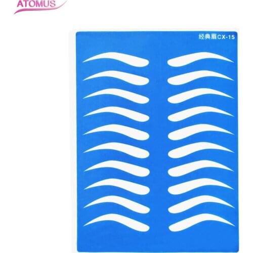 ATOMUS 1pc Silicone Permanent Makeup Eyebrow Tattoo Practice Skin Bule 19.5X14.5cm Fake Practice Skin For Microblading Manual P