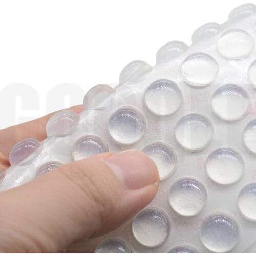 10PCS 11mm x 5mm Door Stops Self adhesive Silicone Pads Cabinet Bumpers Rubber Damper Buffer Cushion Furniture Hardware 11