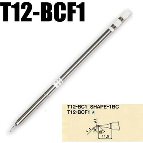 2pcs/lot T12-BCF1 IRON TIPS for Hakko Soldering Station FX-951 FX-952 Tntegrated Solder Iron Tips T12-BCF1