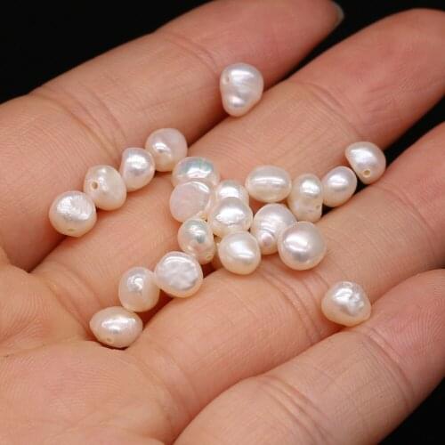 20pc/lot Fine Natural Pearl Beads White Polish Scattered Pearl Bead for Jewelry Making DIY Bracelet Earring Accessories