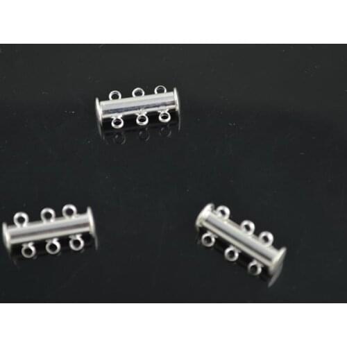 3 rows Magnetic Clasp For Necklace And Bracelets Making Materials Gold Color Platings Clasp 20pc/lot