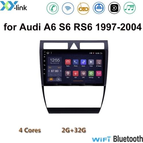 Car DVD Multimedia Player For Audi A6 S6 RS6 1997-2004 Android 8.1 9inch Car Radio Stereo Head Unit Navigation GPS
