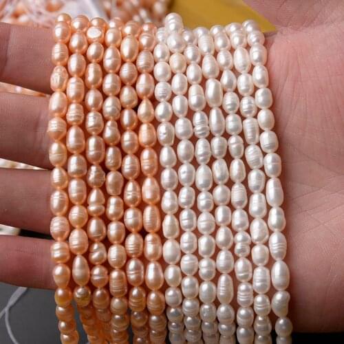Apx 45pcs/lot Thread Shape Natural Freshwater Pearl Beads Punch Loose Beads For DIY Women Necklace Bracelet Jewelry Making