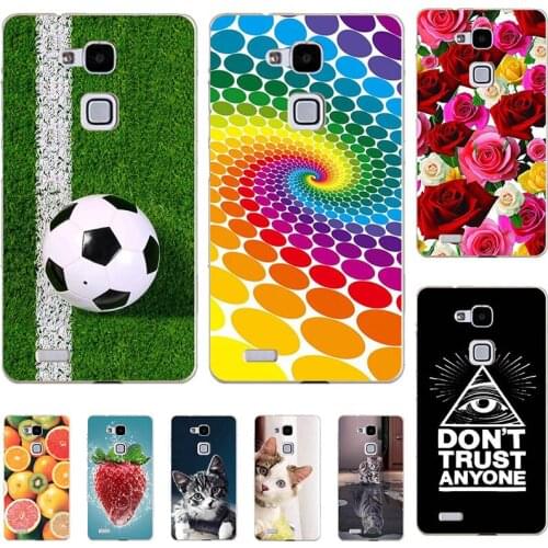 Cover For Huawei Mate 7 Mate7 MT7-TL00 MT7-TL10 MT7-L09 6.0" Case Cute Lovely Cartoon Pattern Phone Coque Capa Shell Bag Funda