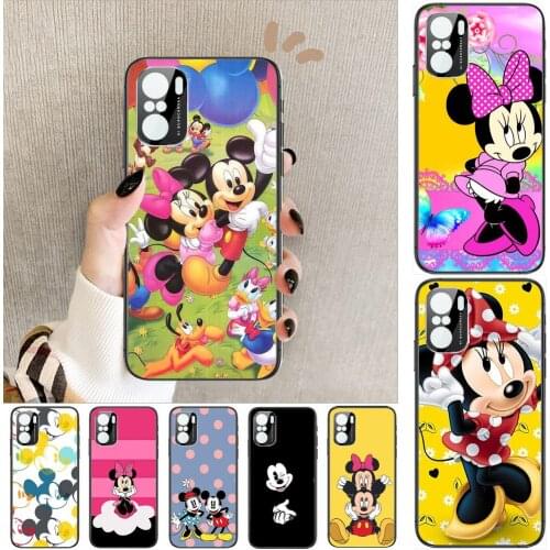 Cool Funny Mickey Mouse Phone Case For xiaomi redmi POCO F1 F2 F3 X3 Pro M3 9C 10T Lite NFC Anime Black Cover Silicone Back Pret