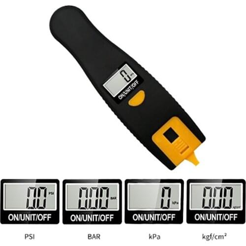 Digital Tire Pressure Gauge Car Tire Diagnostic Tool Tread Detection 0-100 PSI Backlight LCD Display Bicycle Tire Tester