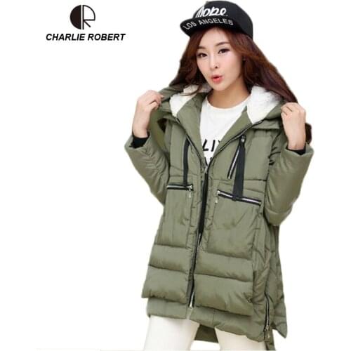 CR New New Winter Jacket Women Down Casual Winter Coats Plus Size 5XL Hooded Parka Coat Long Style Womens Jackets