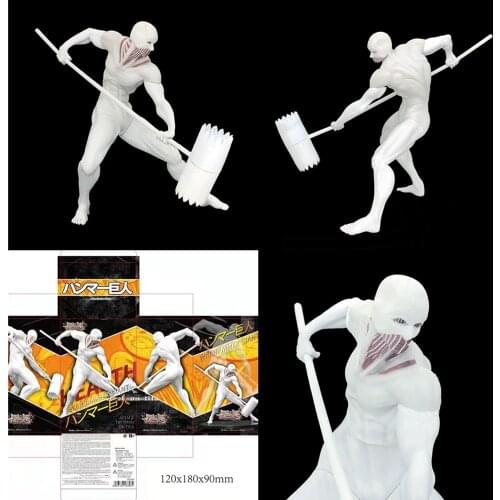 New Attack On Titan Anime Figuras 15cm Giant Hammer Titan Doll Action Figure PVC Nendroid Model Collection Toys