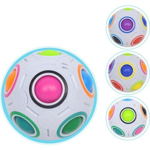 Hottest 7CM Magic Star ball Rainbow Ball Football Cube Decompression Finger Toys Children Adult Christmas Gifts