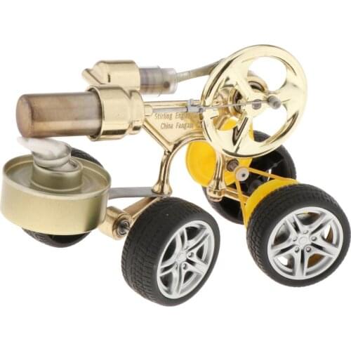 Classic Stirling Car Engine Model Vehicle Kit Making Heat Physics Toy Gifts