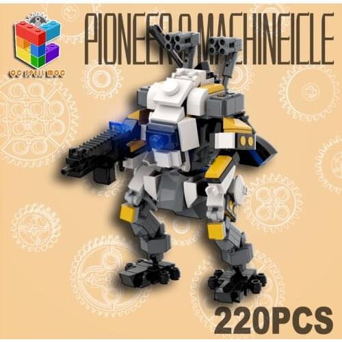 MOC DIY STEM Mini Mecha Titan Small Particle Building Blocks Educational Toy Set For Kids Gifts