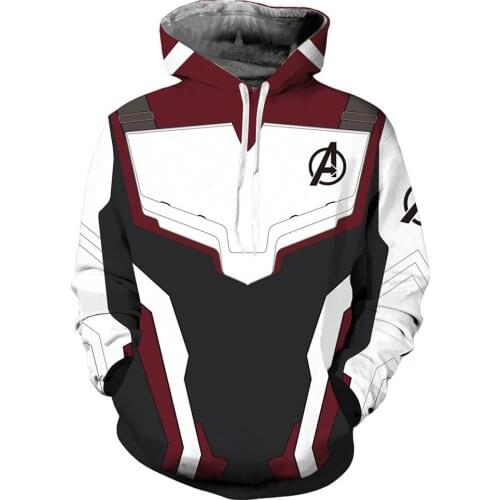 Movie Final Battle Quantum Battlesuit Cosplay Hoodies 3D Print Top Tee Pullover Coat Costumes