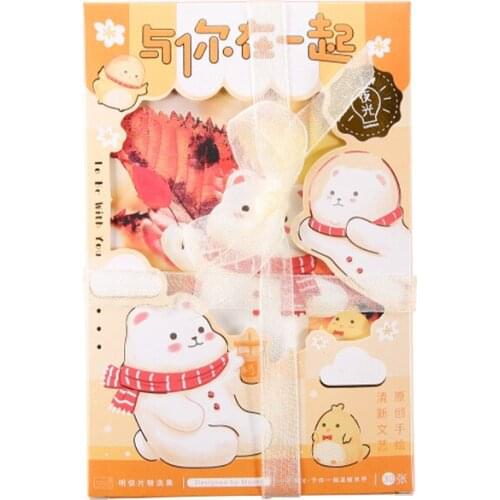 30 Pcs/Set To Be With You Series Luminous Postcard DIY Cartoon Greeting Blessing Cards Message Card Birthday Gift Card