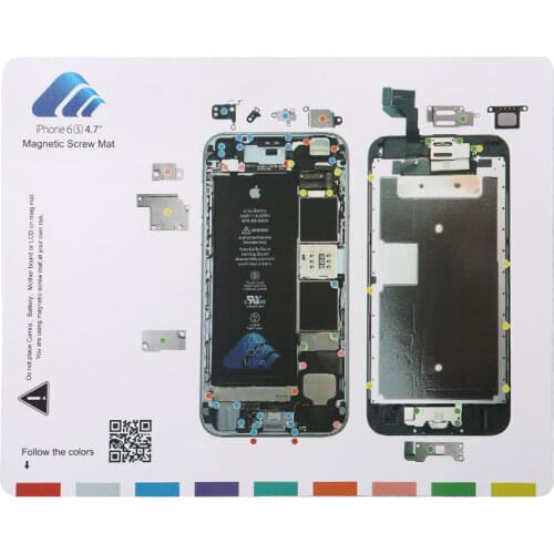 DIYFIX 1PC Professional Guide Pad for iPhone 7 Plus 6s 6 5s 5 Magnetic Screw Keeper Chart Mat Mobile Phone Repair Tools