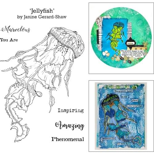 2021 New Retro Animal Jellyfish Clear Stamps For DIY Craft Making Greeting Card Album Paper Scrapbooking No Metal Cutting Dies