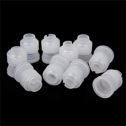 One Or 10pcs/Lot Coupler Adaptor Icing Piping Nozzle Bag Set Cake Flower Pastry Tool Set Cake Decorating Tools