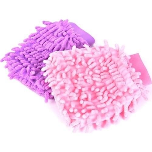 1PC Car Drying Wash Glove Ultrafine Fiber Chenille Microfiber Car Home Cleaning Window Washing Tool Auto Care Tool High Quality