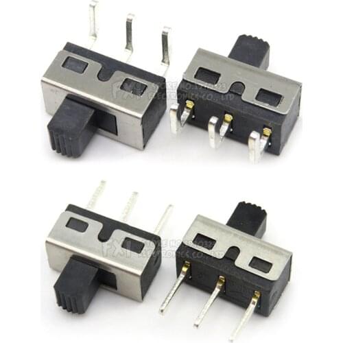 10PCS SS12D10 SS12D11 Toggle Switch 3Pin 1P2T Handle High 5mm Spacing 4.7mm SS12D10G5 Ibuw Straight / Curved