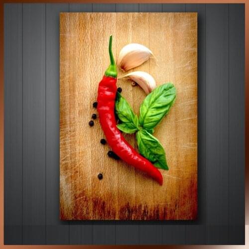 ' Spice Spicy Chilli Pepper Resturant Deco ' Canvas Kitchen Art Wall Box canvas painting wall art