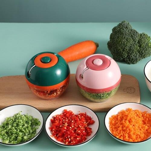 Manual Garlic Grinder Portable High Speedy Design Meat Food Fruit Chopper Multi-function Garlic Grinding Chopper Kitchen Gadgets