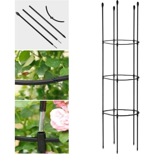 Garden Trellis Plant Supports Stake Cherry Tomatoes Mixed Set Clematis Plants Stainless Steel Plastic Vines Clinging Roses