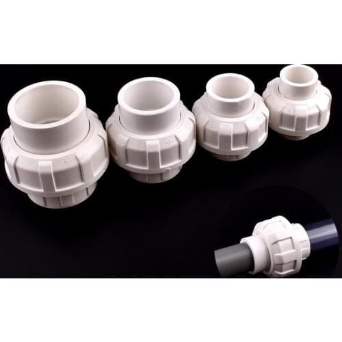 2~20pcs I.D20~50mm PVC Union Connector Garden Irrigation Water Pipe Fittings Home DIY Aquarium Fish Tank Tube Joints New Pattern