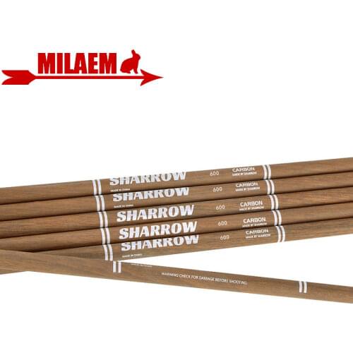 31inch Archery Pure Carbon Arrows Shafts SP340 400 500 600 ID6.2mm Bow Arrow DIY Shooting Accessories