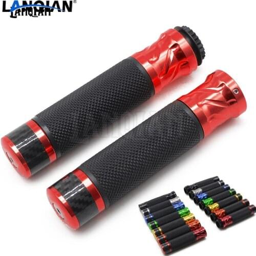 CNC Universal 7/8'' 22MM Motorcycle Handle bar Caps Handlebar Grips For KAWASAKI ZX12R ZX6R ZX636R Z900 Z650 Z800 H2R ZX 12R 6R