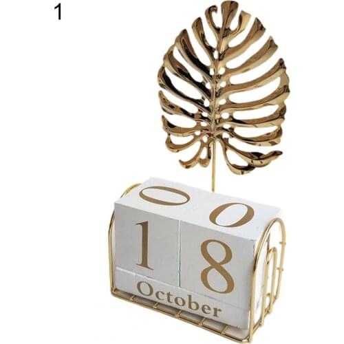 Perpetual Calendar Fashion Practical Exquisite Funny Wood Wide Usage Fashion Table Decor Perpetual Desk Reusable Daily Calendar