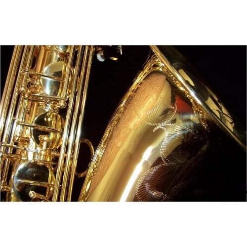 T-902 Bb Tune Tenor Saxophone High Quality Brass Gold Lacquer Western Playing Musical Instrument Sax with Case