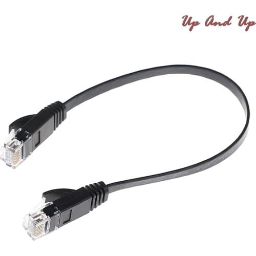 1pc 30cm Cat6 Network Cable Patch Cord RJ45 Slim High-speed Computer Networking Cord
