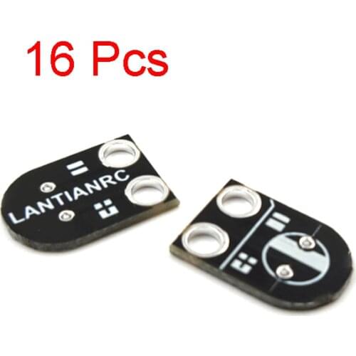 16Pcs XT30 power cable Plug Welding Plate Fixed Board Diameter 8MM 470uf Capacitors Part for Indoor Racing Quadcopter Drone