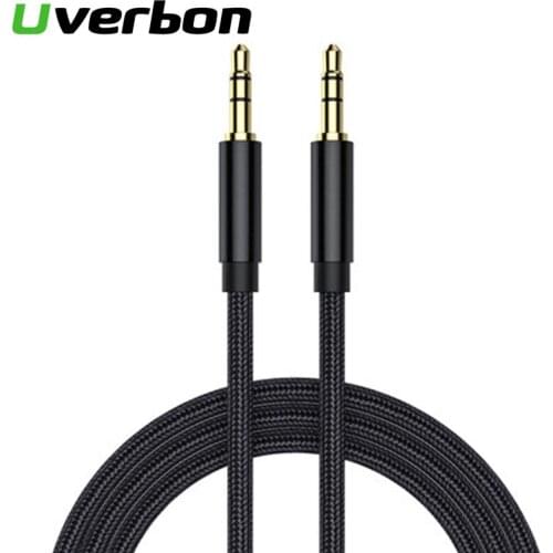 3.5mm Jack Audio Cable Male To Male Audio Aux Cable Nylon Cable Audio Sound Card For Computer Phone Extension CordSpeaker