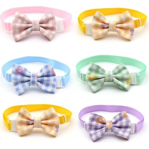 50/100 Pcs Dogs Pets Accessories for Small Dogs Puppy Cat Bow Ties Adjustable Dogs Collar Pet Bow Ties Necktie Supplies