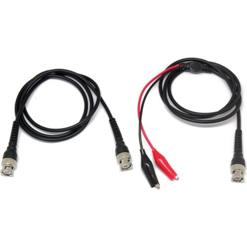 AideTek TwoNew Professional Pomona BNC On 50 Ohm RG58C/U Cable BNC male to Alligator Test Cliptest leadsP1033