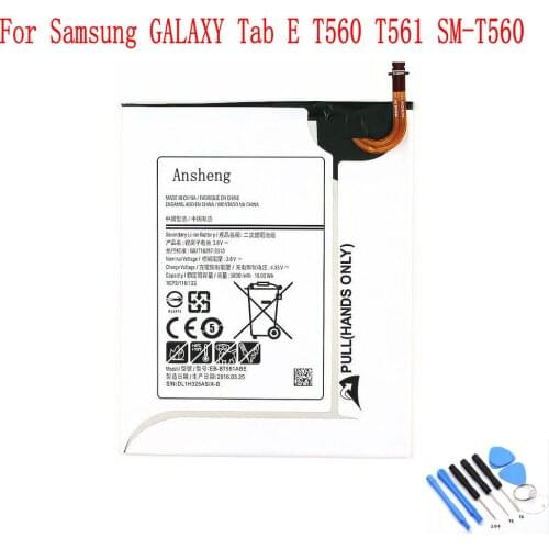 Ansheng Original EB-BT561ABE 5000mAh battery For Samsung GALAXY Tab E T560 T561 SM-T560 Tablet Battery