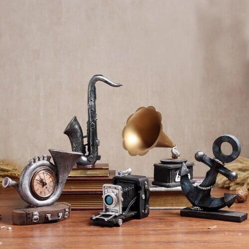 Home antique Do the old European style decoration creative Retro Vintage Radio living room restaurant cafe bar decor decoration