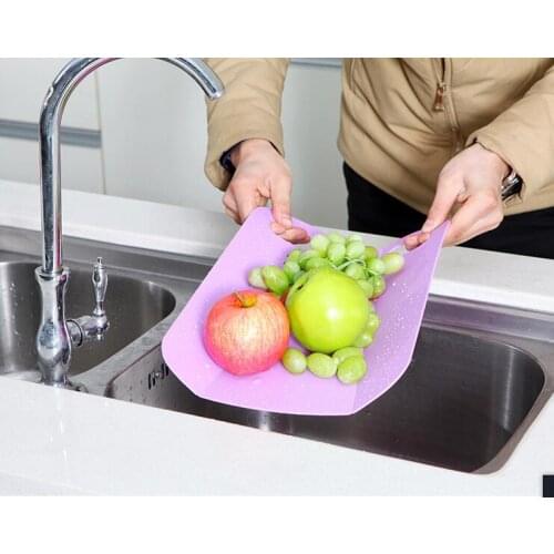 Fast shipping Plastic Cutting Boards Durable Kitchen Tool Non Slip Chopping Board Multi Color High Quality