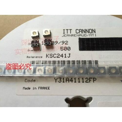 Imported French ITT Touch Switch Waterproof and Dustproof 6.2*6.2*3.5 KSC241J Silicone Head