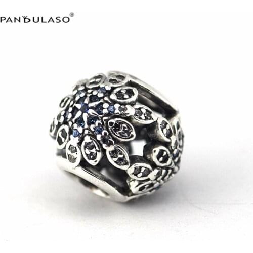 Sparking Snowflake Beads For Jewelry Making Woman DIY Charms Fits Original Bracelets 925 Sterling Silver Jewelry Bead