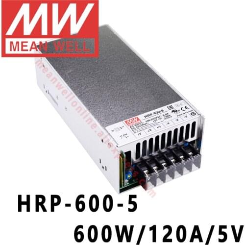 Mean Well HRP-600-5 meanwell 5V/120A/600W DC Single Output with PFC Function Switching Power Supply online store