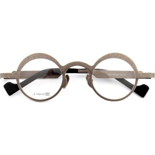 Retro B-Titanium Round Glasses Frame Men Prescription Lens Optical Eyewear High Quality Anti-fatigue Reading Eyeglasses Women