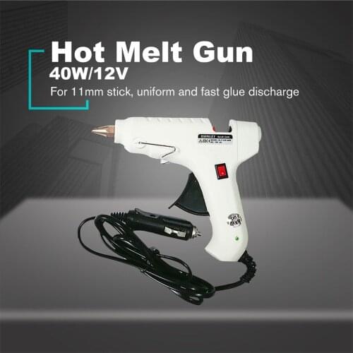 Hot Newest 12V/40W Mini Guns Thermo Electric Heat Temperature Tool Heating Hot Melt Glue Gun Sticks Trigger Repair Heat Gun