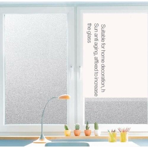 PVC Frosted Window Glass Film Sticker Window Privacy Film Frosted Window Glass Sticker Bathroom Office Living Room Anti UV Film