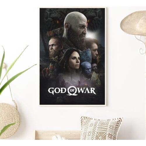 God of War 4 Video Game Poster PC,PS4,Exclusive Role-playing Game Canvas Custom Poster Alternative Artwork Gift