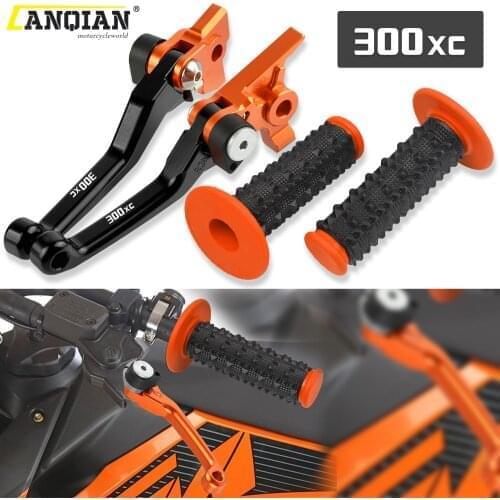 Motorcycle Dirt Bike Brake Clutch Levers Rubber Handle Bar For 300XC 300 XC 2006 2007 2008 2009 2010 2011 2012 2013 Accessories
