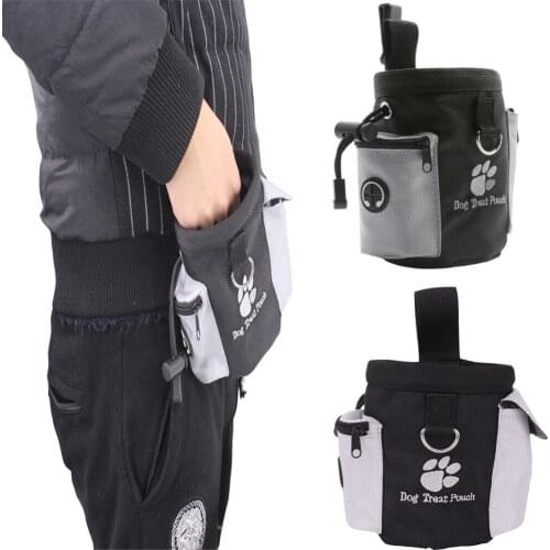 Pet Snacks Bag Pet Walking Training Food Storage Pockets Puppy Outdoor Storage Hold Pouch Dogs Food Feeder Portable Waist Packs