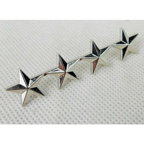 U. S. US FOUR STARS RANK MINI Metal BADGE PIN INSIGNIA CLASSIC MILITARY GIFT military Store